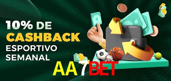 10% de bônus de cashback na AA7Bet